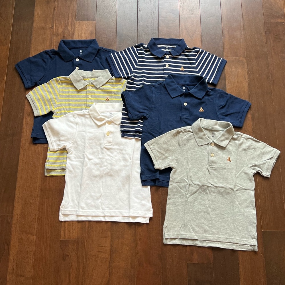 Baby Gap Boys 5T Polo Shirt Bundle
